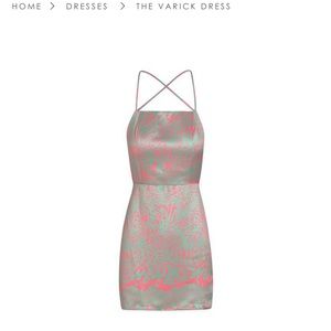 Inamorata Varick dress in seafoam zebra wave Small